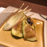 旬彩和食 籠る 別庭 - 青いちじくごまがけ 600円。