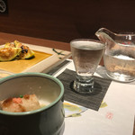 旬彩和食 籠る 別庭 - 景虎（新潟県 超辛口）580円。