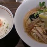 つけ麺一燈 - 7月の月替わり火・水曜日限定 「海老出汁冷やしそば」(1)