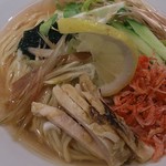 つけ麺一燈 - 7月の月替わり火・水曜日限定 「海老出汁冷やしそば」(1)