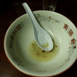 南陽軒 - ラーメン完食