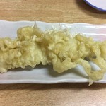 常盤木 - 穴子天　250円。値段に対しておっきくてビックリ