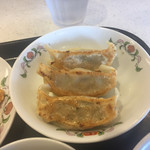 餃子の王将 - 2017年7月。焼きめしセットのハーフ餃子。