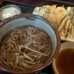 Shinano - 野菜天ぷらそば（温）／1300円