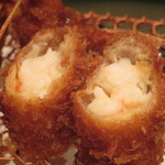 天使の海老フライ(断面)