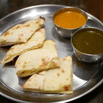 Annam Indian Restaurannt アナム本格インド料理 - マサラチーズクルチャセット￥１０８０