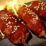 [Nagoya specialty] Homemade hand-sashimi miso kushikatsu! ! Uses authentic Nagoya miso