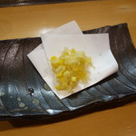 鮨松榮 - とうもろこし（ゴールドラッシュ）の天麩羅