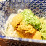 くろぎ - 鯛素麺と新茶素麺・雲丹二種がけ