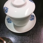 にっぽん丸 - （2日目　夕食）もずくうどんの小田巻蒸し。