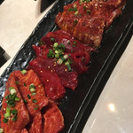 カルビ、ロース、ハラミ