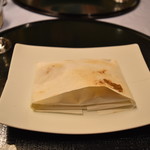 にっぽん丸 - （2日目　夕食）泡盛幽庵地漬け銀鱈の奉書焼き。