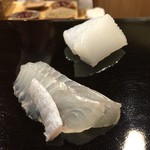 日本橋蛎殻町 すぎた - アオリイカとマコガレイ