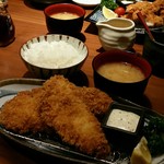 とんかつ 神楽坂 さくら - 【ランチ】ロース＆アジフライ定食