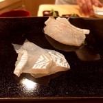 日本橋蛎殻町 すぎた - マコガレイとアイナメのお刺身