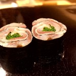 日本橋蛎殻町 すぎた - 鰯の海苔巻き