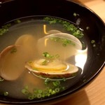 日本橋蛎殻町 すぎた - アサリの味噌汁