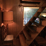 再度山荘 - 二階に上がる階段ですが、３０余年上がった事がありません。