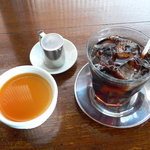 cafe RIN - 白ごまプリンとアイス珈琲