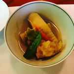 高雄 錦水亭 - 夕食の煮物。