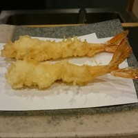 天ぷら 小宮山 - 海老 二本