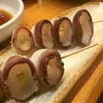 栄寿司小吉 - これがたまらん！水ダコの吸盤串焼き