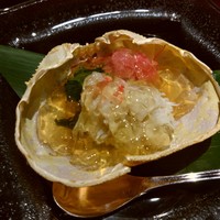 はれや別邸 - 甲羅に入った蟹酢