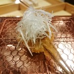 穴子　白髪葱のせ