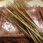 串かつ あーぼん - 食べたぁ・・・　コース２０品、追加の餅､デザート串のバナナ　合計２２品