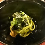 串かつ あーぼん - 箸休めの茶そば