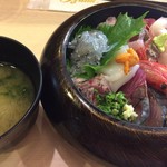 すし・魚処 のへそ  本店 - あおさ汁が付きました