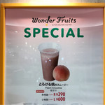 Wonder Fruits - メニュー