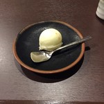牛幸 本店 - 【ランチ】デザートの柚子シャーベット