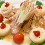 太鼓判亭 - 鯛と帆立