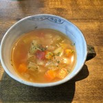 ジャム cafe 可鈴 - 優しい味わいのミネストローネです。