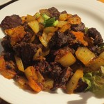 ヒマラヤテーブル - 干羊肉の炒め物