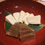 Ito wokashi - 奈良漬けとカマンベールチーズ