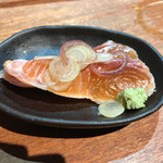 あなぐま亭 - サーモン炙り