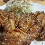 鳥幸 - 鳥幸　手羽先唐揚げ500円