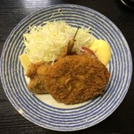 割烹 嶋村 - アジフライとメンチカツ
