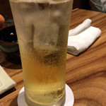 酒と蕎麦 まき野 - 梅酒(梅の詞)のソーダ割り 500円