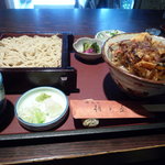 Asahiya - 小海老と野菜のかき揚げ丼＋せいろ