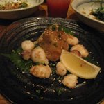 かくれや円 - 生蛸のさっと揚げ　おろしポン酢で