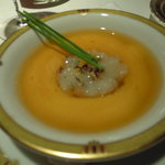 レ セゾン - 11.2　赤座海老タルタル仕立てと鶏肉のティラミス