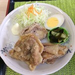 たいよう食堂 - 定食の唐揚げ