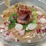 ボニートスープヌードルライク - 蛤と鰹の冷たい麺（7月９日までの限定メニュー）