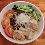 瞠 - 瞠のピリ辛ボロネーゼ（限定麺）＋わんたん