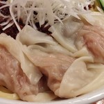 瞠 - 瞠のピリ辛ボロネーゼ（限定麺）＋わんたん