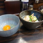 麺処 にそう - こだわりのTKG 250円（ライスは少なめにしてもらいました）