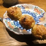 熊の焼鳥106 - 焼物　つくね　上塩焼､中下タレ焼